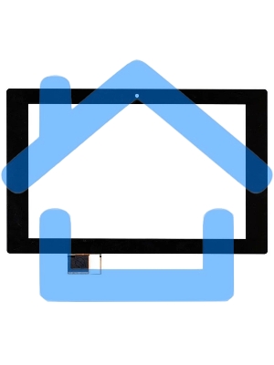 Сенсорное стекло (тачскрин) для Sony Xperia Tablet Z I101FGT08.1, черное