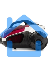 Пылесос Hyundai HYV-C3370 белый/красный, 380/2400 Вт, уборка сухая, пылесборник контейнер 3.5 л