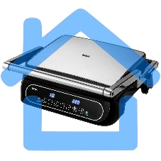 Гриль электрический BBK BEG3001 2000 Вт, черный/металлик