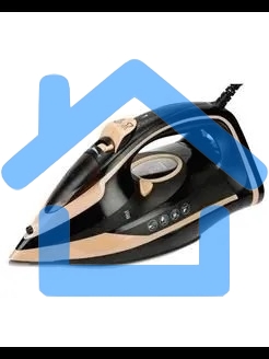 Утюг Kelli KL-1656, 3000 Вт, черный/бежевый