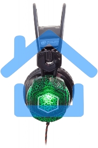 Наушники с микрофоном Oklick HS-L500G черный 2.2м мониторы оголовье