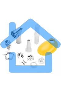 Мясорубка электрическая Kitfort КТ-2113-2 1000Вт белый/желтый