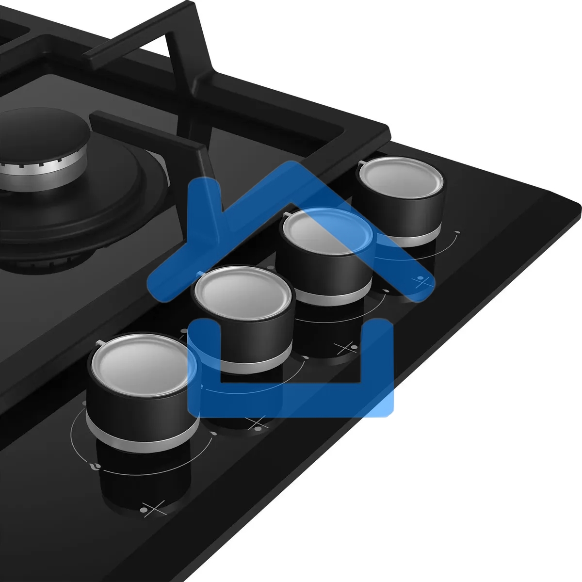 Газовая варочная панель Beko HILW 64235 S, черный