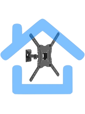 Наклонно-поворотный подвес для телевизоров Harper TVF-63 черный