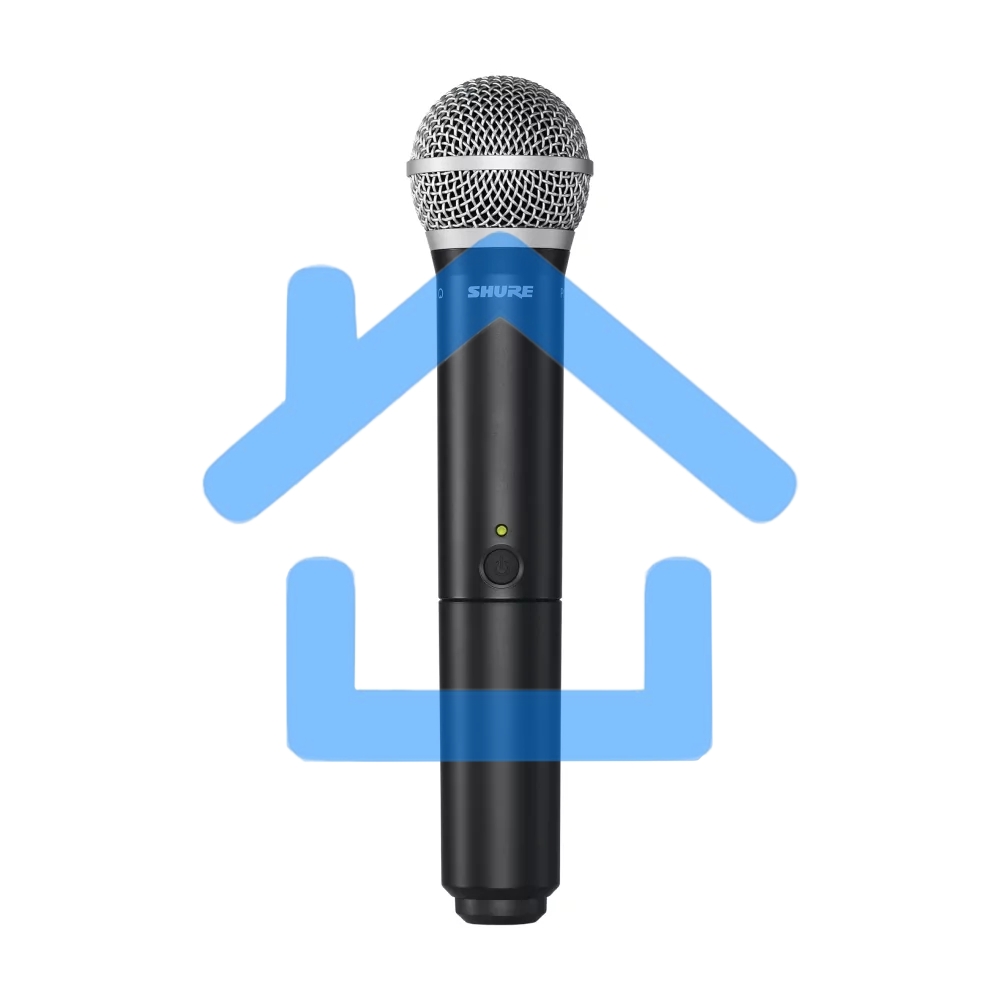 Микрофонная система SHURE BLX1288E/CVL-M17 беспроводная, двухканальная, с ручным передатчиком PG58 и петличным микрофоном CVL-B/C, частота UHF 662-686 МГц