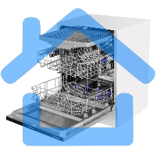 Встраиваемая посудомоечная машина Maunfeld MLP-123I, черный, 59.8 см, 14 компл., 49 дБ, класс A++