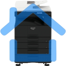 МФУ лазерное Sharp BP-20M31T, А3, ч/б, печ. до 31 стр./мин., 600 x 600 dpi, Ethernet, USB