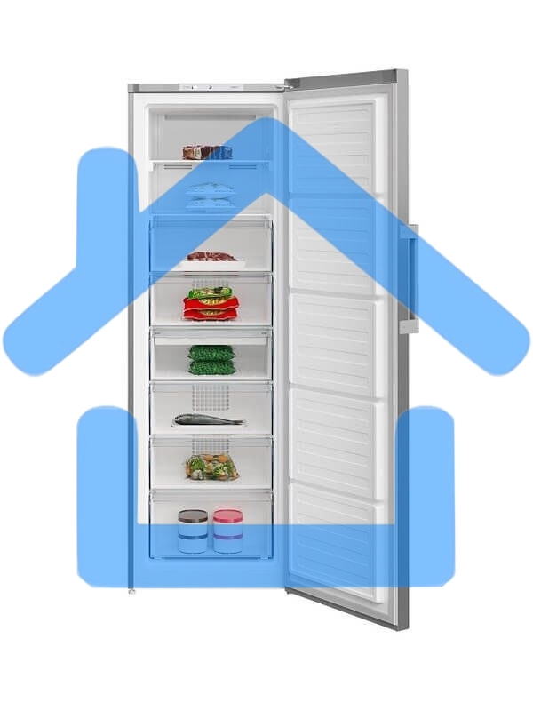 Морозильная камера Beko B1RFNK312G, серый, 275л, 6 ящиков