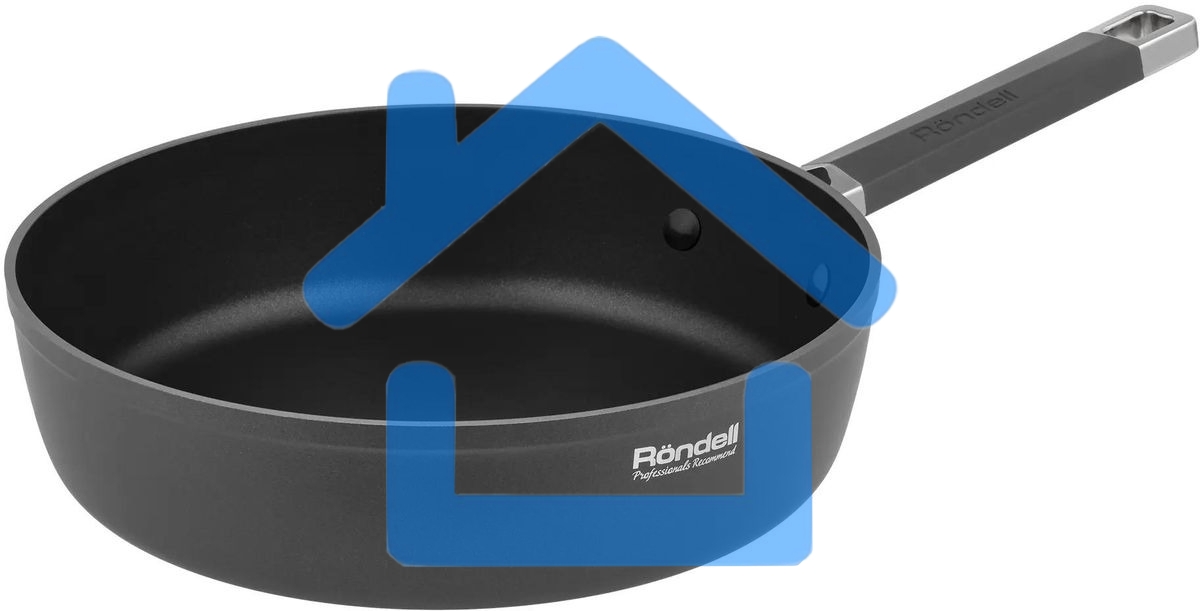 Сотейник Rondell Stolz RDA-1770, 28см, без крышки, серый