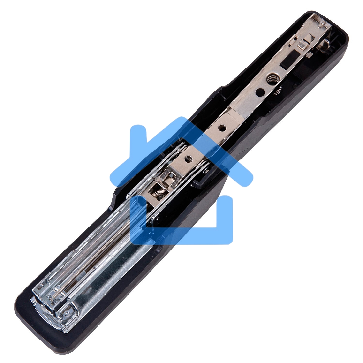 Степлер настольный Deli E0464BLACK Exceed 24/6 26/6 (25 листов) черный, 100 скоб, металл/пластик закрытый/открытый, коробка