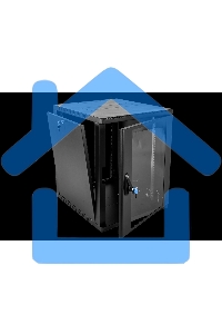 Шкаф коммутационный ЦМО ШРН-15.650-9005 настенный 15U 600x658мм пер.дв.стекл 200кг черный 600мм 180град.