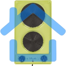 Электрическая плитка Лысьва ЭПБ 22 зеленый (настольная)