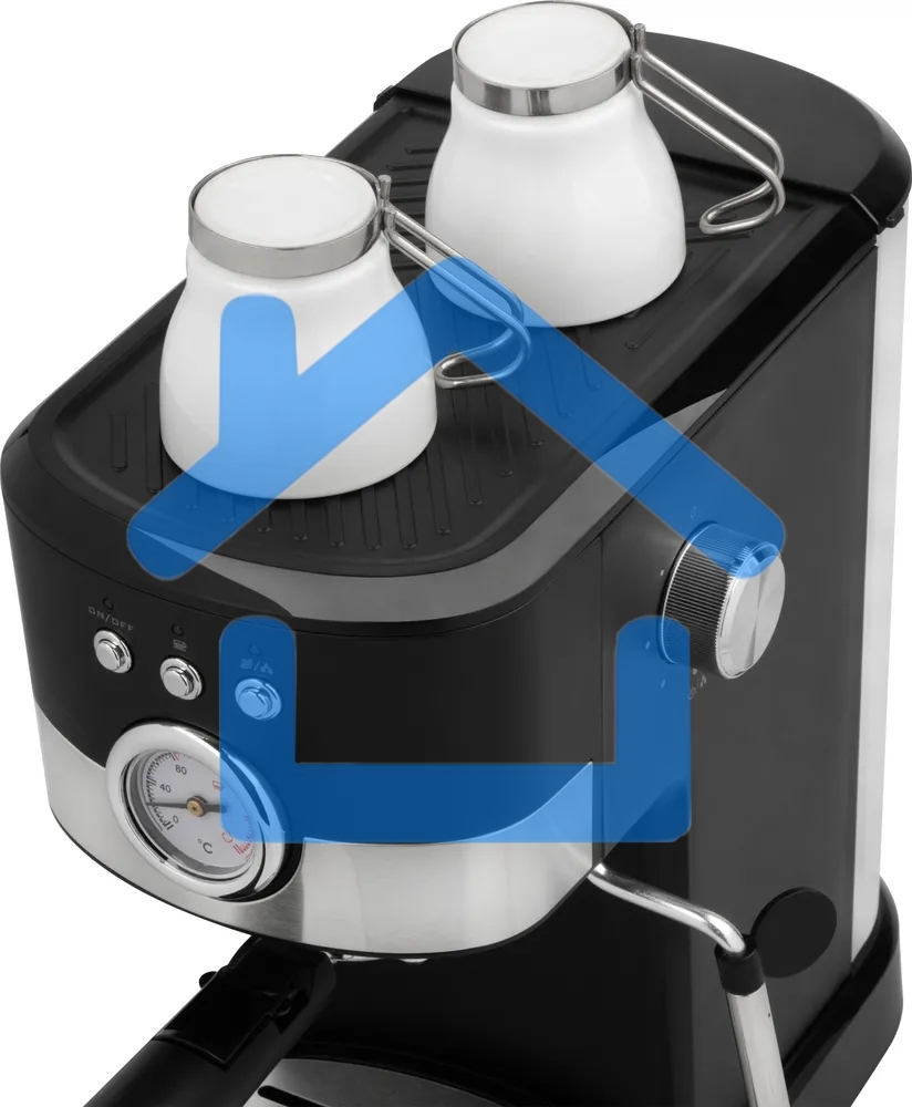 Кофеварка рожковая ENERGY EN-256R (108169) черный, исп. кофе - молотый, 1,2 л, 1100 Вт, 15 бар