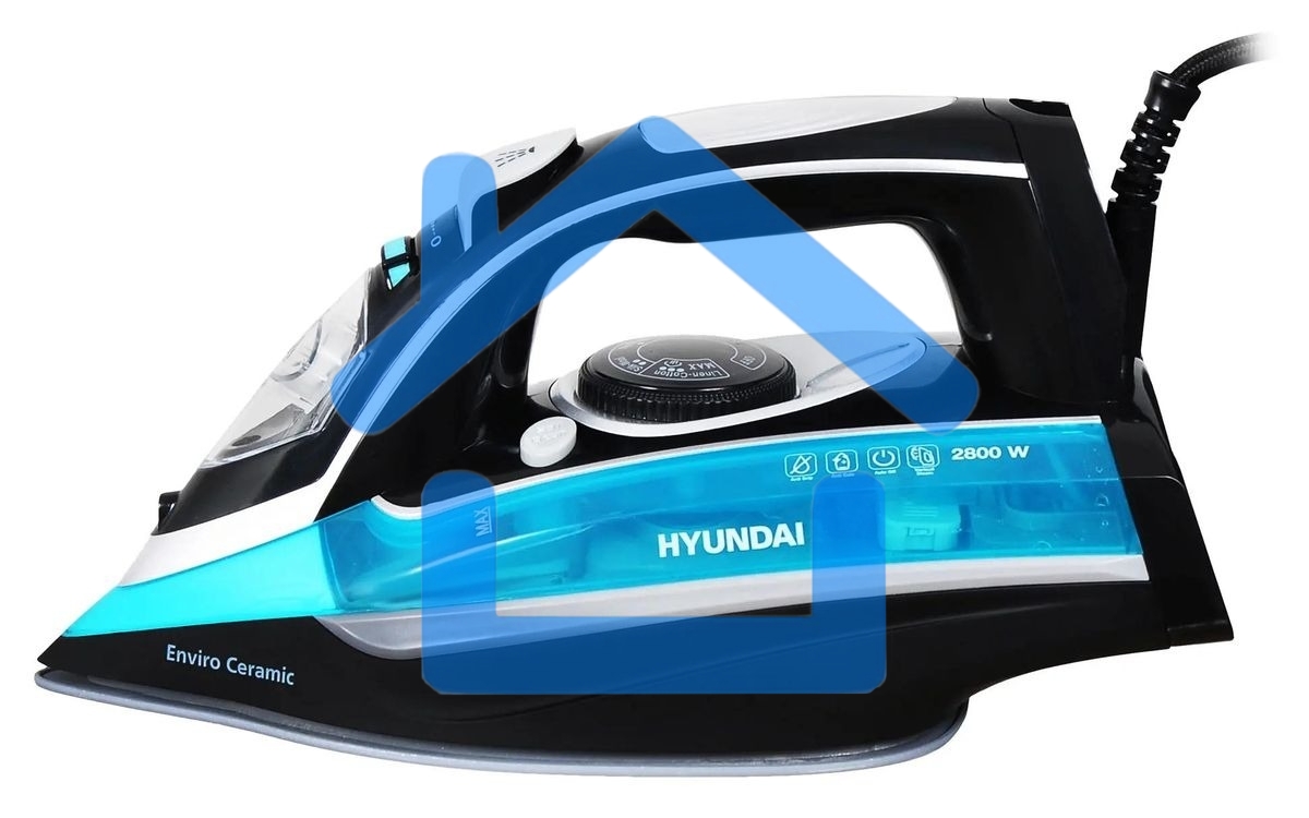 Утюг Hyundai H-SI01336 2800Вт черный/голубой
