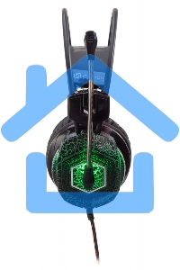 Наушники с микрофоном Oklick HS-L500G черный 2.2м мониторы оголовье