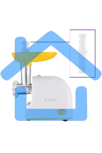 Мясорубка электрическая Kitfort КТ-2113-2 1000Вт белый/желтый