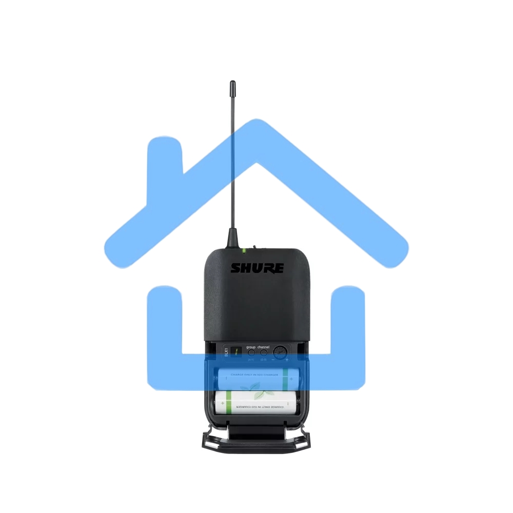 Микрофонная система SHURE BLX1288E/CVL-M17 беспроводная, двухканальная, с ручным передатчиком PG58 и петличным микрофоном CVL-B/C, частота UHF 662-686 МГц