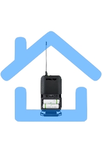 Микрофонная система SHURE BLX1288E/CVL-M17 беспроводная, двухканальная, с ручным передатчиком PG58 и петличным микрофоном CVL-B/C, частота UHF 662-686 МГц