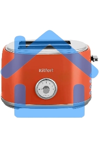 Тостер Kitfort КТ-6456 980Вт красный/серебристый