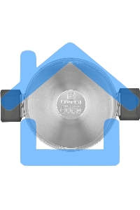 Кастрюля Rondell Quadro RDS-1596, 3.1л, 20 см, с крышкой, сталь