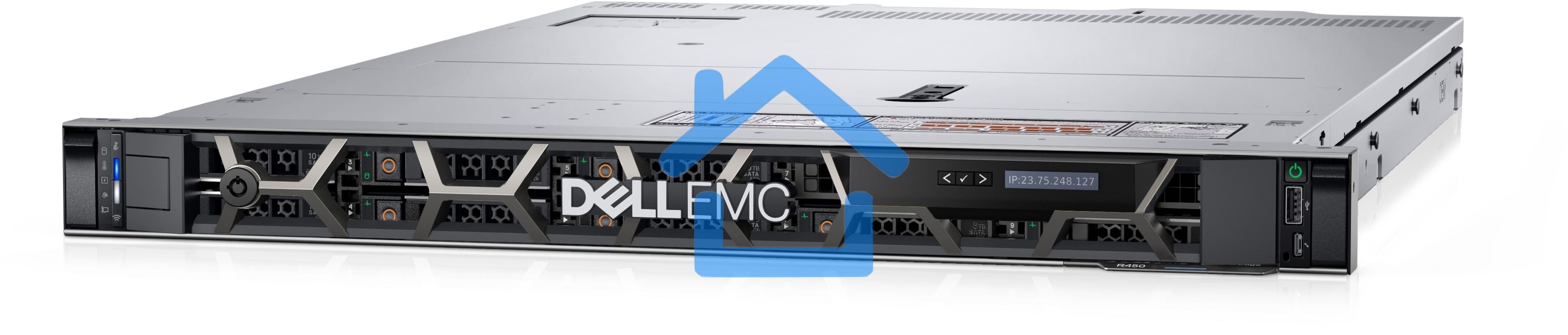 Сервер Dell PowerEdge R450/ PowerEdge R450 chassis (up to 4x3.5