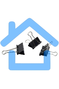 Зажимы Silwerhof 510017 сталь 41мм черный (упаковка: 12шт) картонная коробка