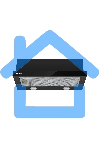 Вытяжка телескопическая HOMSair Flat 60 Glass черный, 60 см, 520 куб. м/ч, 45 дБ