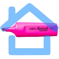 Текстовыделитель Deli Accent ES621PINK Delight, скошенный пишущий наконечник, 1-5мм, розовый Текстовыделитель Deli Accent ES621PINK Delight, скошенный пишущий наконечник, 1-5мм, розовый