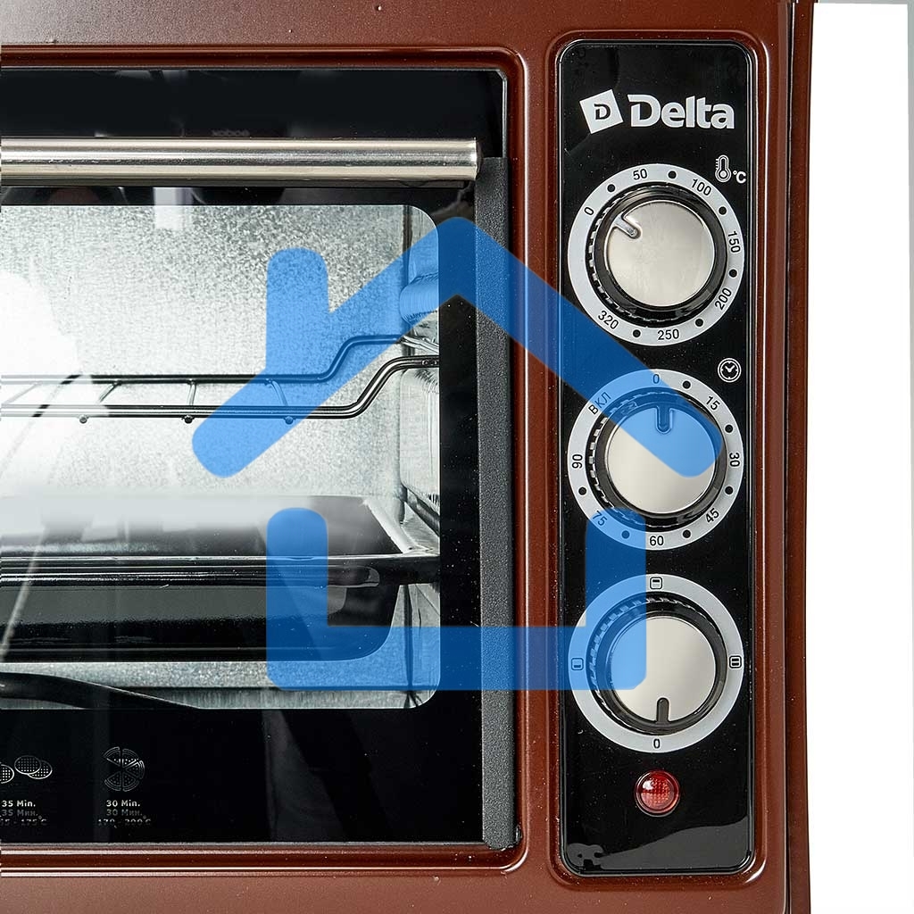 Мини-печь DELTA D-0123 КОРИЧНЕВАЯ