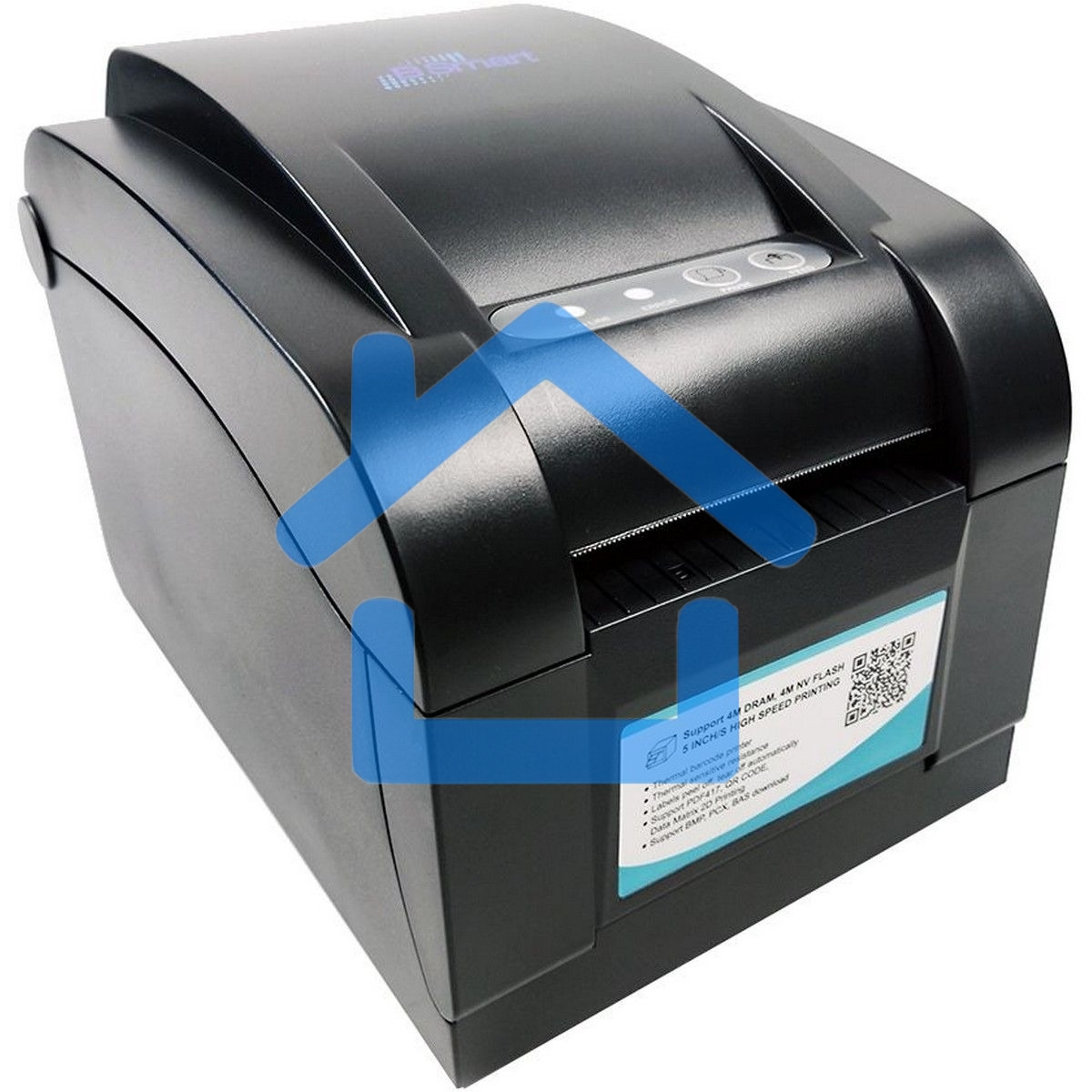 Принтер этикеток термотрансферный Bsmart BS350 203 dpi, RS232, USB, Ethernet, черный