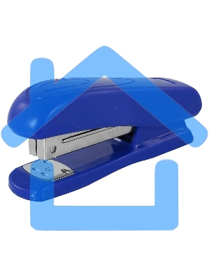 Степлер Silwerhof 24/6 26/6 (20 листов) синий, 100 скоб, пластик закрытый/открытый
