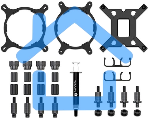 Система водяного охлаждения ID-Cooling FX240 Pro белый 120мм алюминий+медь 1800rpm 35.2db 4-pin 300W