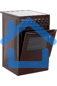 Плита электрическая Лысьва EF4006MK00 коричневый, конфорок 4 электрических, духовка 57 л, 50 см x 84 см x 60 см (без крышки)