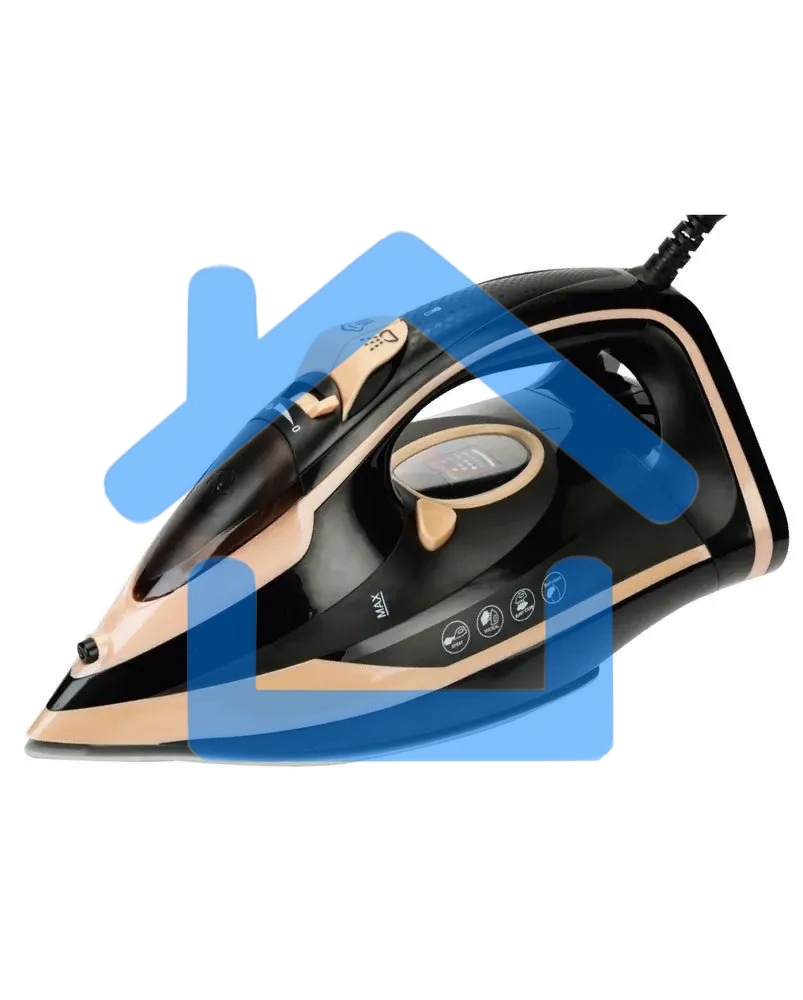 Утюг Kelli KL-1656, 3000 Вт, черный/бежевый