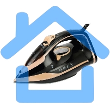 Утюг Kelli KL-1656, 3000 Вт, черный/бежевый