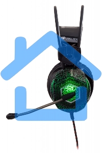 Наушники с микрофоном Oklick HS-L500G черный 2.2м мониторы оголовье