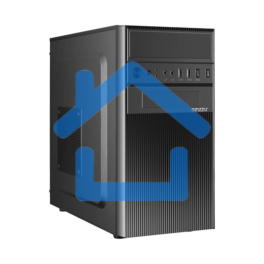 Компьютерный корпус Ginzzu D190 2*USB 2.0,AU
