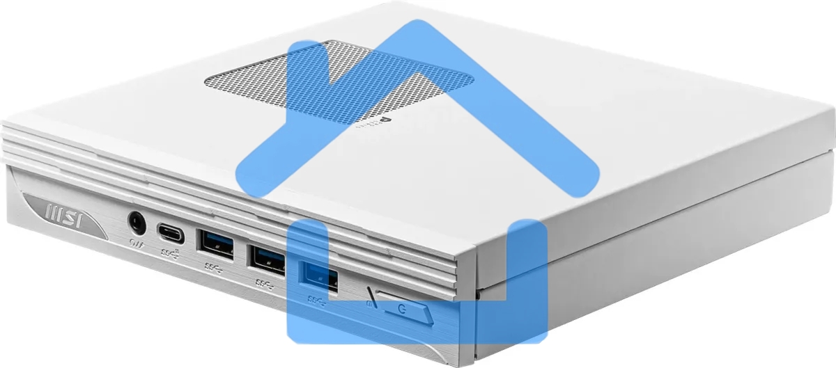 Мини ПК MSI Pro DP10 12M-221RU i5 1235U (1.3) 16Gb SSD 512Gb Iris Xe Windows 11 Professional 2.5xGbitEth WiFi BT 120W белый (9S6-B0A622-221)