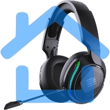 Игровые беспроводные наушники Mad Catz P.I.L.O.T. PRO черные (Bluetooth, 2.4 гГц, 3.5 мм jack, RGB подсветка, 50 мм, 930 мА·ч)