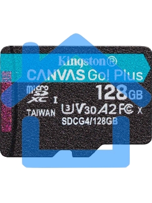 Флеш карта microSDXC 128Gb Kingston SDCG4/128GbSP Canvas Go! Plus w/o adapter