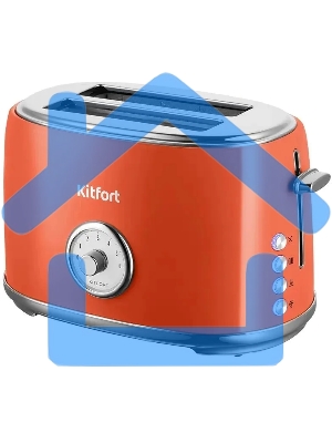 Тостер Kitfort КТ-6456 980Вт красный/серебристый