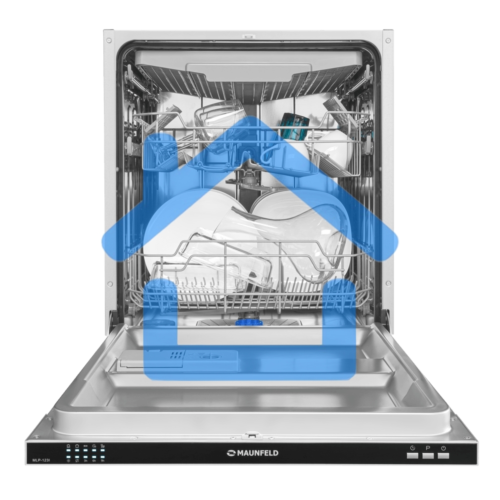 Встраиваемая посудомоечная машина Maunfeld MLP-123I, черный, 59.8 см, 14 компл., 49 дБ, класс A++