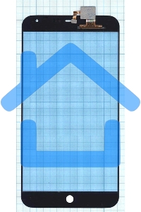 Сенсорное стекло (тачскрин) для Meizu MX4, черное