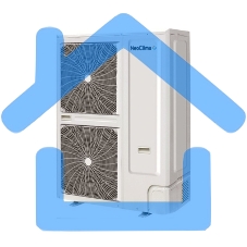 Внешний блок универсальный блок Neoclima NU-60U8 60000 BTU, 160 м², охлаждение, обогрев