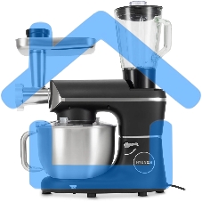 Кухонная машина Hyundai HYM-S8591 планетар.вращ. 1500Вт черный/серебристый