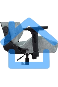 Кресло игровое Бюрократ Knight N1 Fabric серо-голубой Light-28 с подголов. крестовина металл