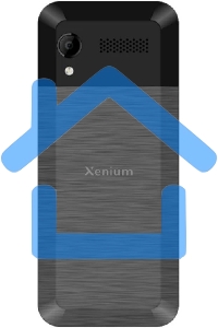 Мобильный телефон Xenium X800 черный моноблок 2Sim 2.8