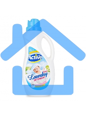 Гель-концентрат ACTIVE для стирки детского белья, универсальный, 1500 мл, гипоаллергенный, Для мальчиков, Blue (511601201)