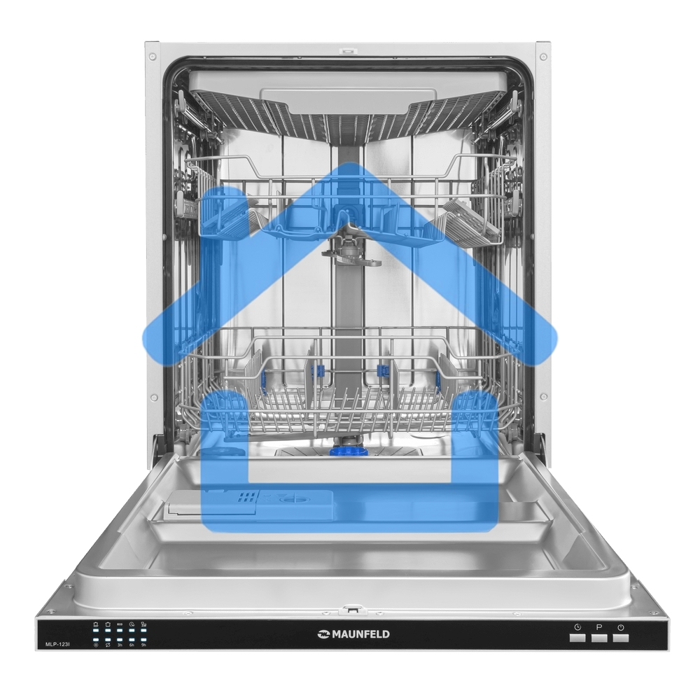 Встраиваемая посудомоечная машина Maunfeld MLP-123I, черный, 59.8 см, 14 компл., 49 дБ, класс A++