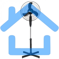 Вентилятор бытовой напольный Rix RSF-4000B